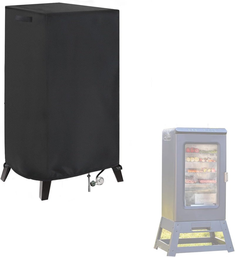 Aidetech Smoker Cover Fit for East Oak Ridgewood Pro 30" Electric Smoker, Waterproof Grill BBQ Cover Vertical Smoker Covers-19 D x 18" W x 45" H - Image 1